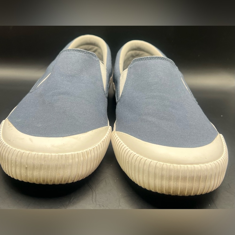 L.L. Bean Classic Blue Loafers Slip-On Comfort,Size:12, water marks on top toes - Picture 3 of 9